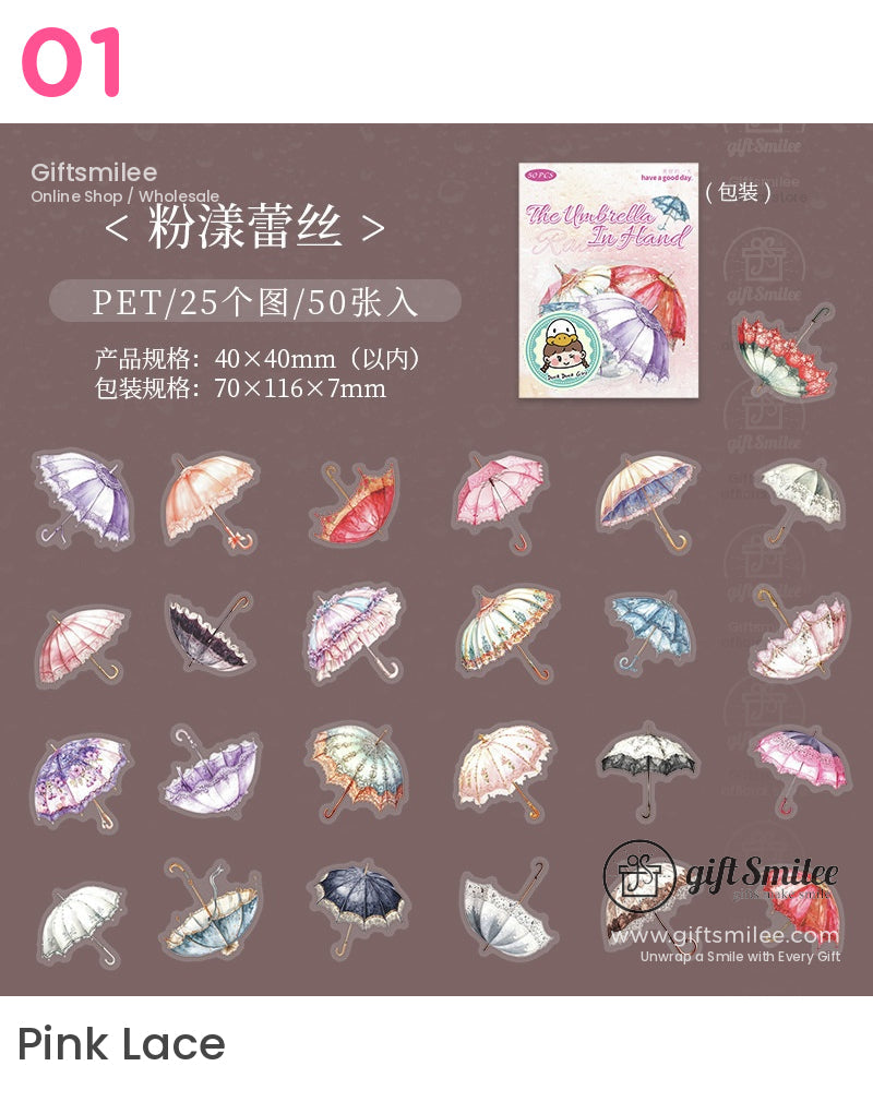 Umbrella Aesthetic Stickers | KS-SA-4055