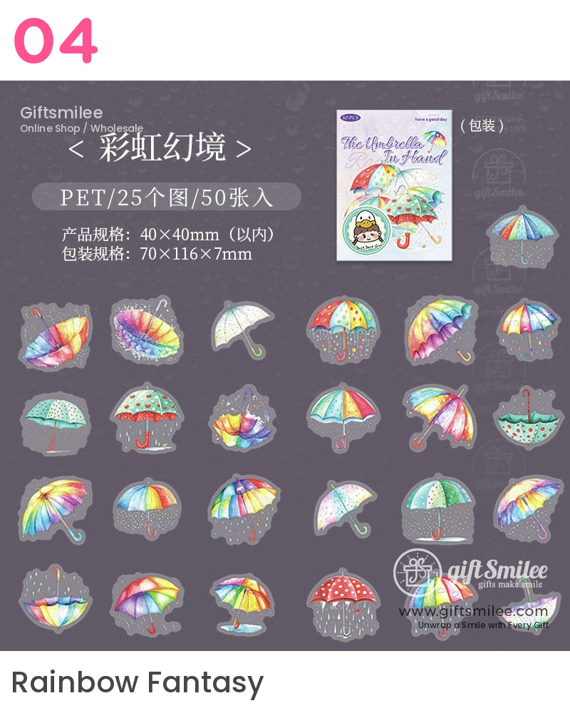 Umbrella Aesthetic Stickers | KS-SA-4055