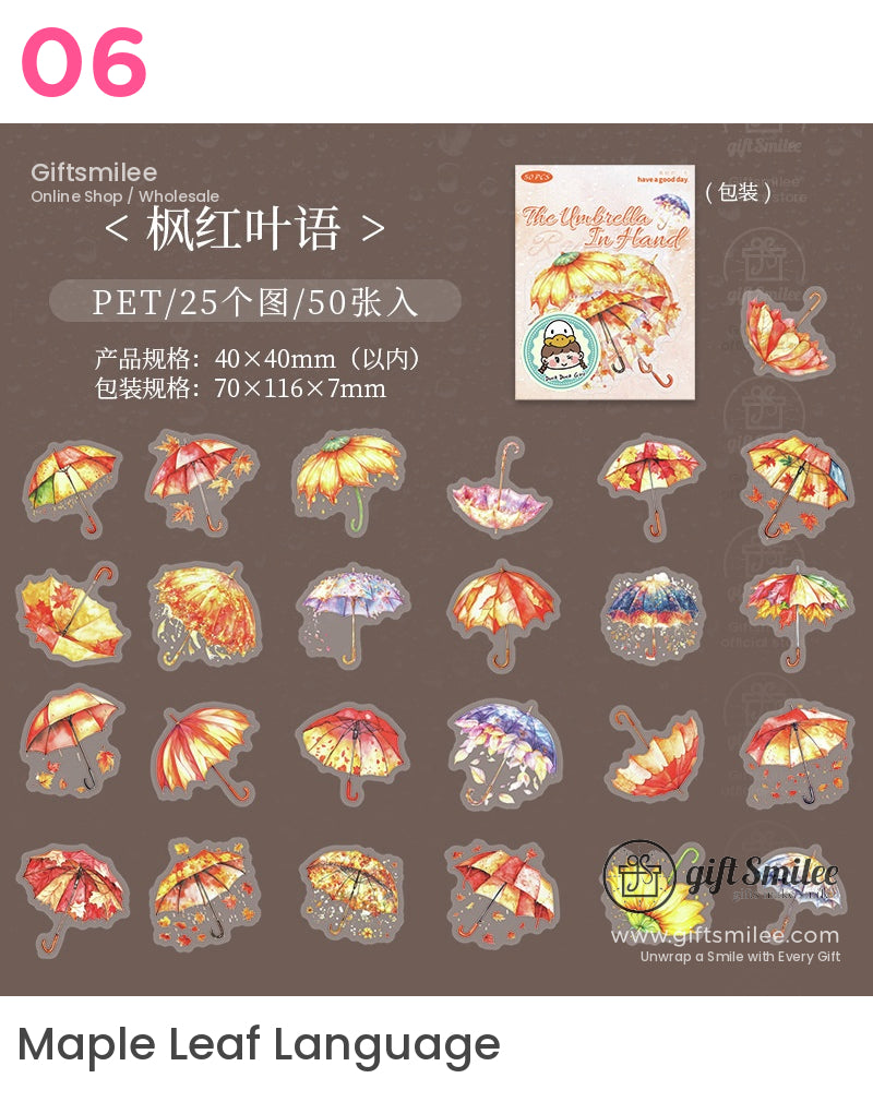 Umbrella Aesthetic Stickers | KS-SA-4055