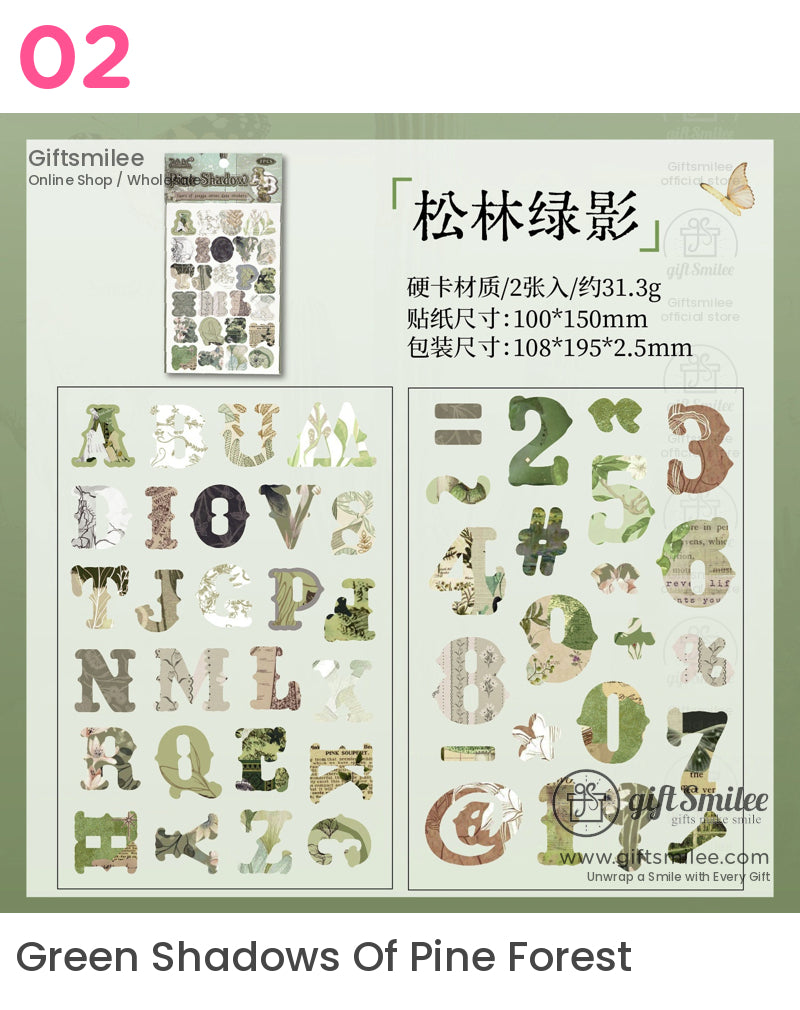 Retro Alphabet Stickers | KS-SA-4058