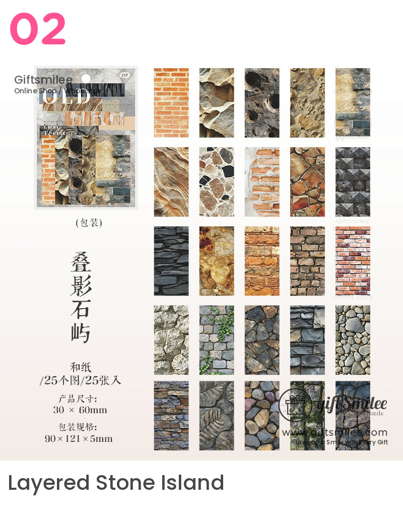 Rustic Vintage Stickers | KS-SA-4059