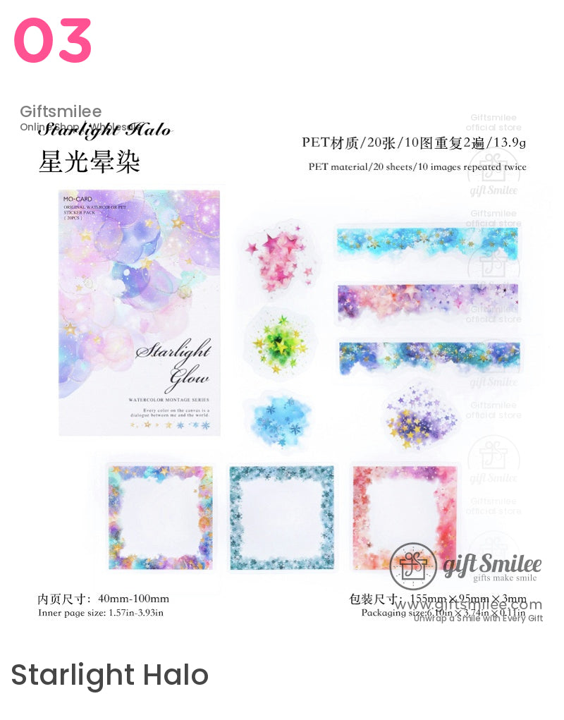 Watercolor Floral Sticker Packs | KS-SA-4060