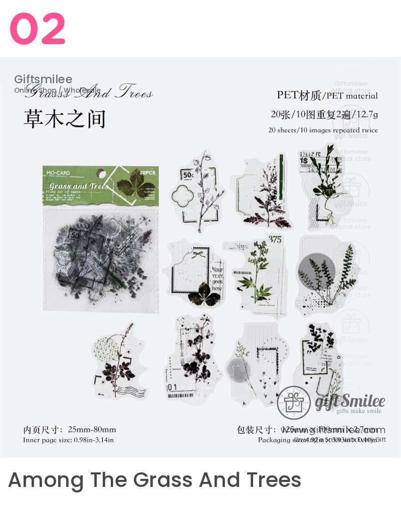 Celestial Vintage Transparent Sticker Packs | KS-SA-4062
