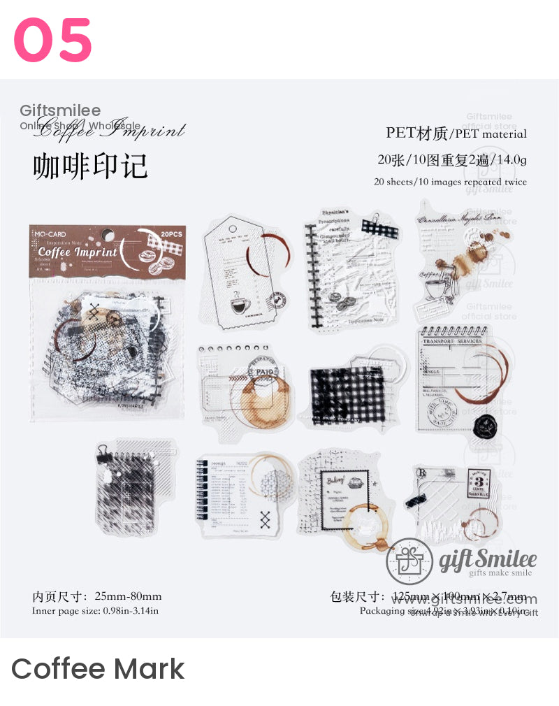 Celestial Vintage Transparent Sticker Packs | KS-SA-4062