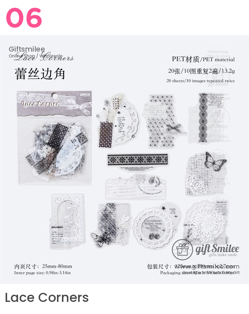 Celestial Vintage Transparent Sticker Packs | KS-SA-4062