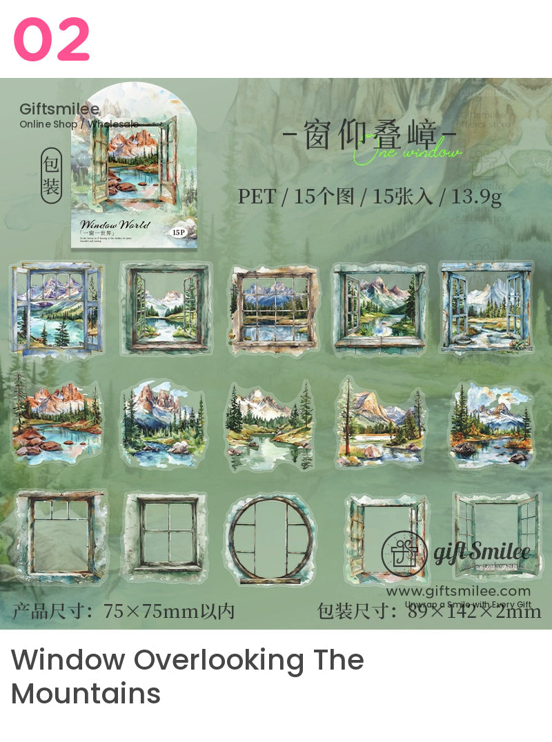 Window World Scenic Stickers | KS-SA-4069