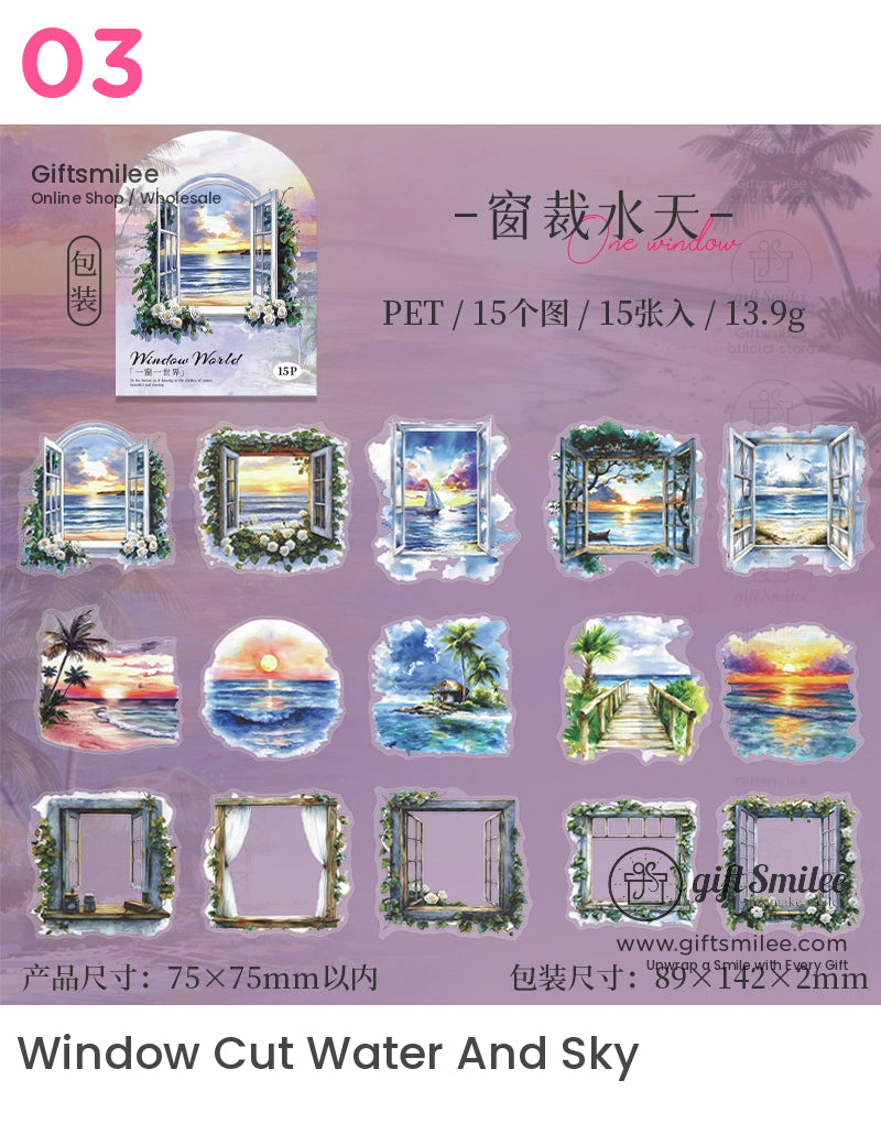 Window World Scenic Stickers | KS-SA-4069