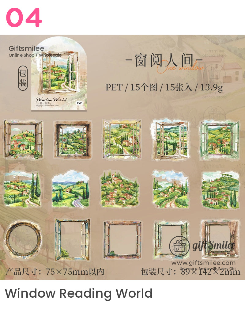 Window World Scenic Stickers | KS-SA-4069