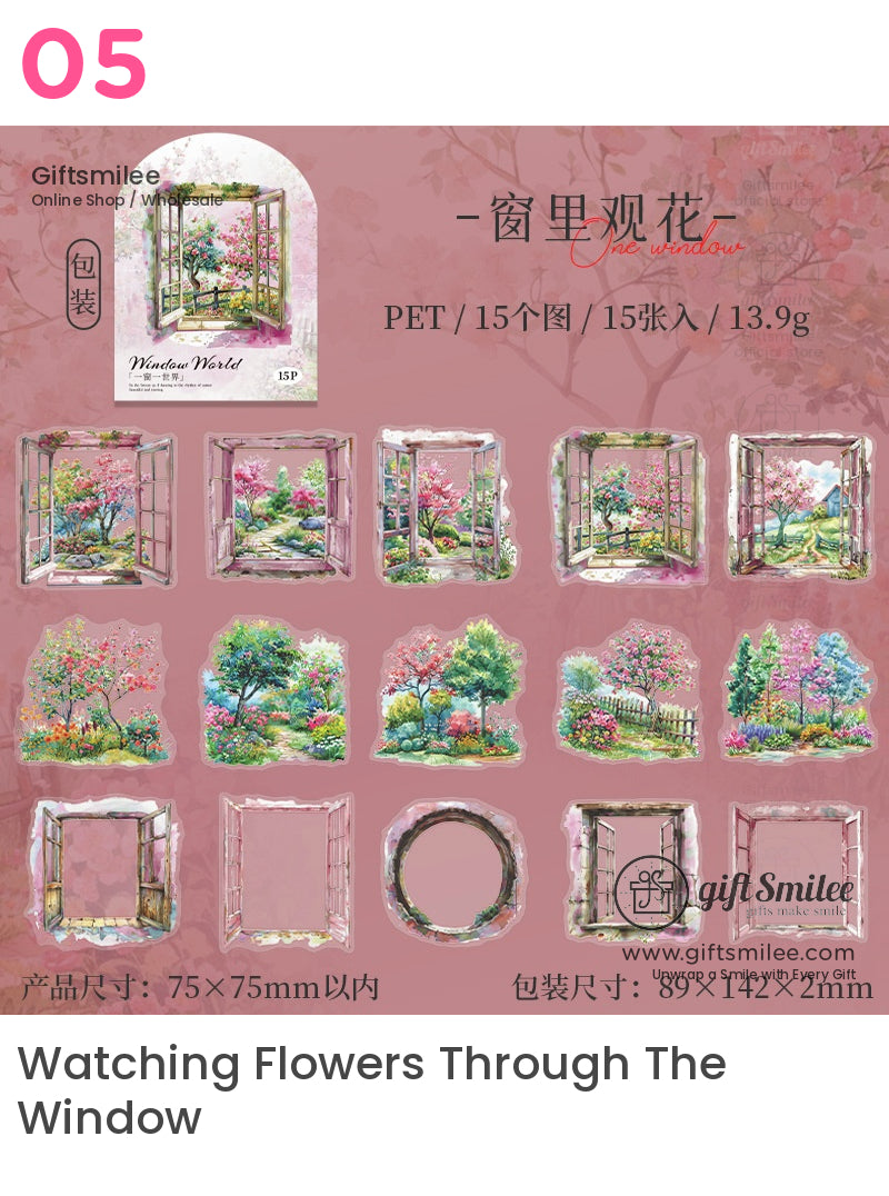 Window World Scenic Stickers | KS-SA-4069