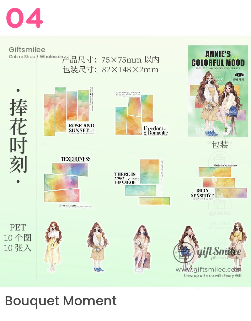 Annie Colorful Mood Stickers | KS-SA-4073