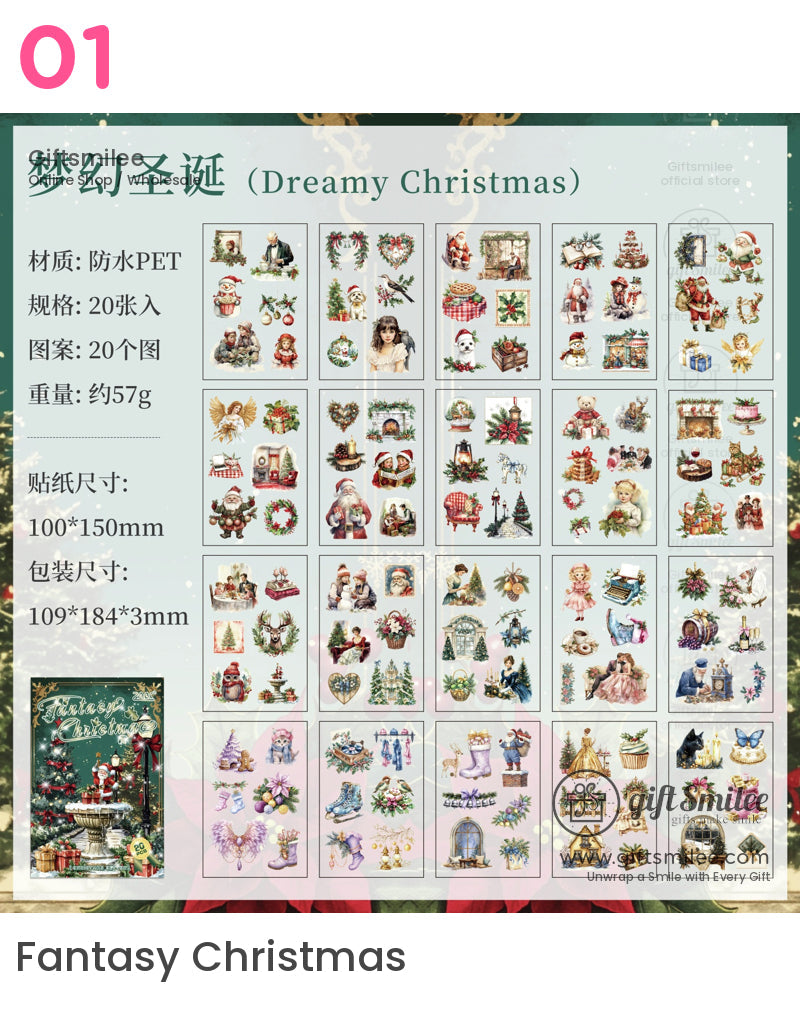Christmas Vintage Sticker Book | KS-SA-4074