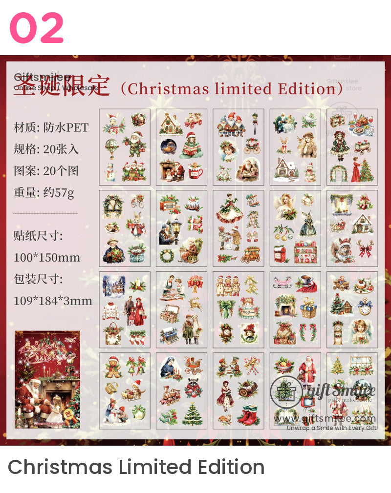 Christmas Vintage Sticker Book | KS-SA-4074