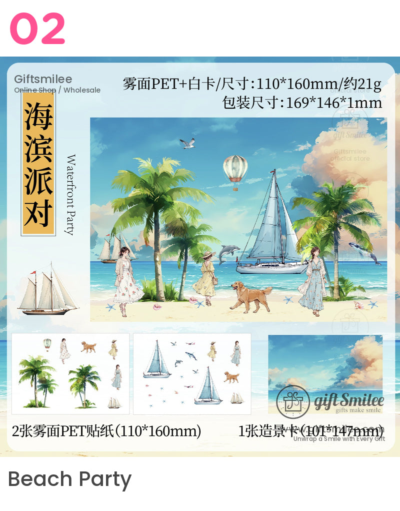 Coastal Mountain And Travel Stickers | KS-SA-4077