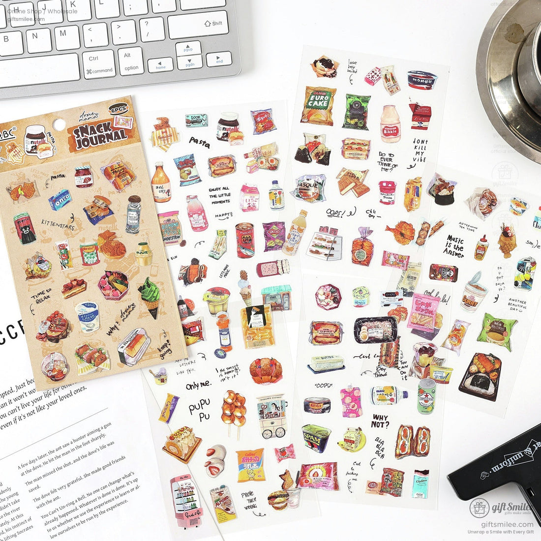 A collection of colorful aesthetic sticker packs for journaling and crafts