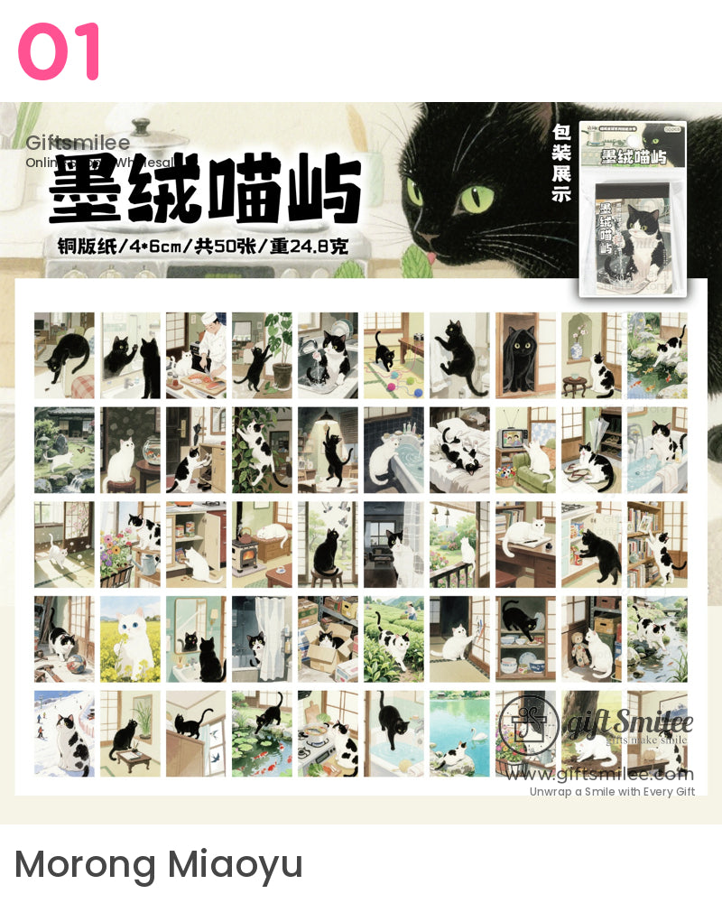 Cats Memo Cartoon Stickers | KS-SA-4085