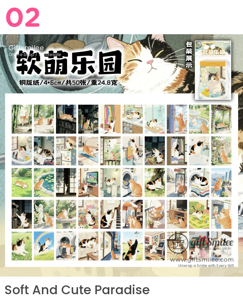 Cats Memo Cartoon Stickers | KS-SA-4085