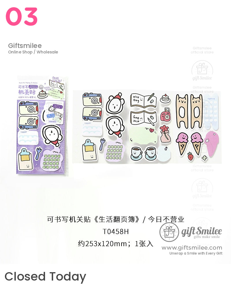 Cartoon Cats Memo Stickers Playful Stickers | KS-SA-4091