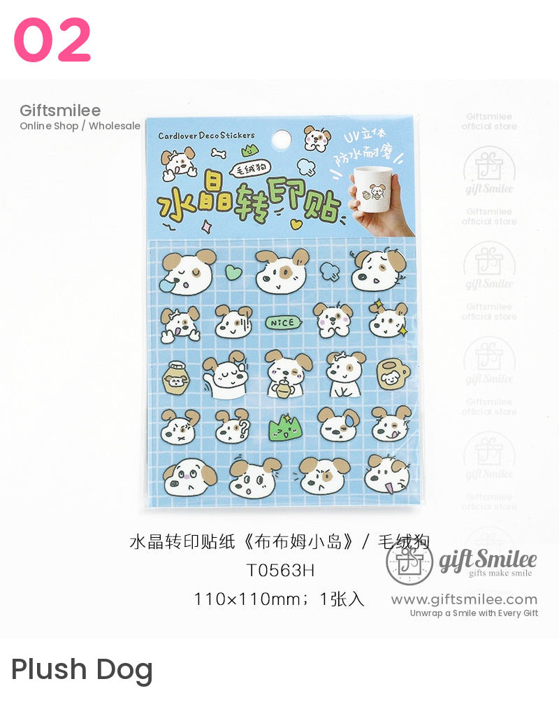Bunny Faces Puppy Faces Cute Stickers | KS-SA-4092