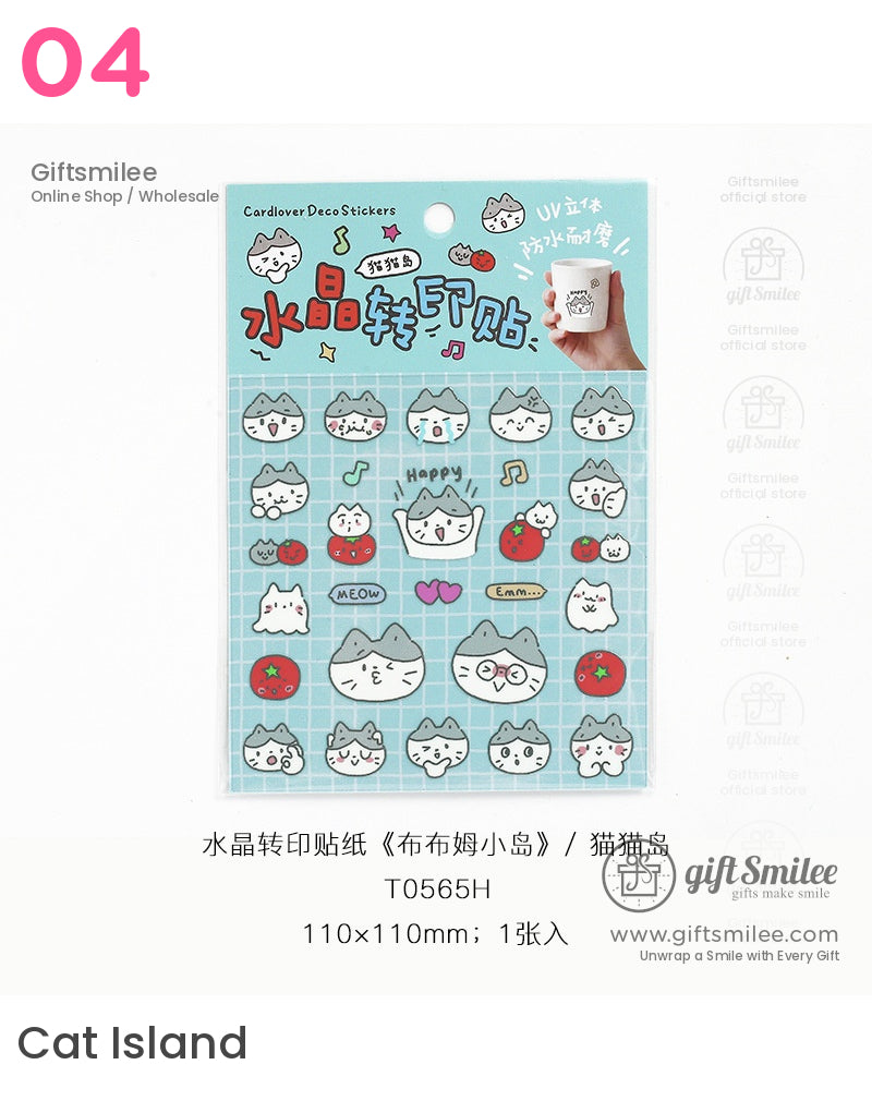 Bunny Faces Puppy Faces Cute Stickers | KS-SA-4092