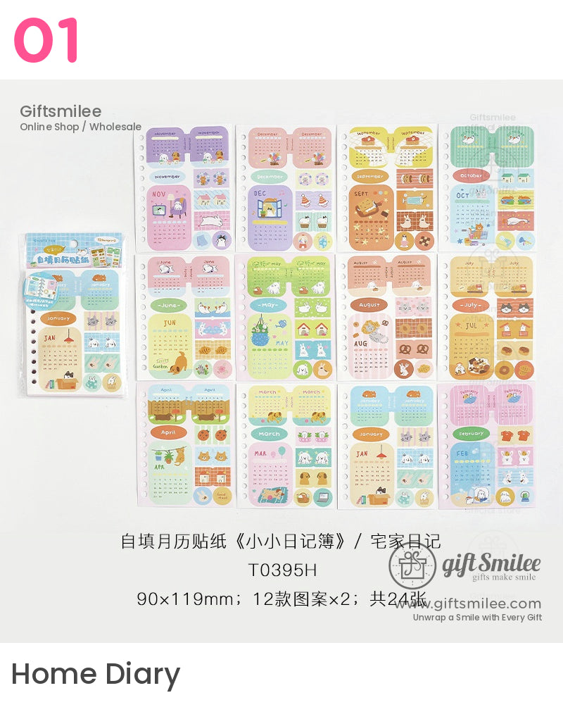 Calendar Monthly Planner Stickers | KS-SA-4094