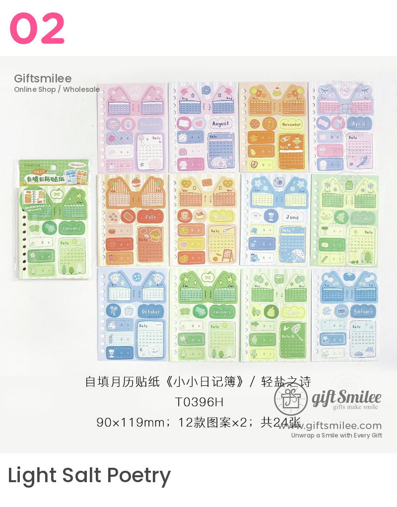 Calendar Monthly Planner Stickers | KS-SA-4094