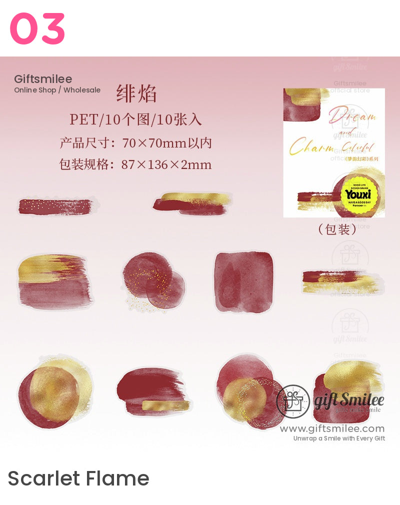 Watercolor Abstract Pastel Stickers | KS-SA-4098
