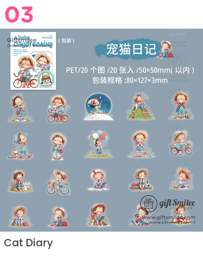 Dreamy Moon Rainbow Stickers | KS-SA-4100