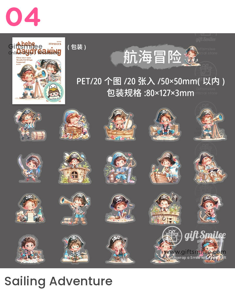 Dreamy Moon Rainbow Stickers | KS-SA-4100