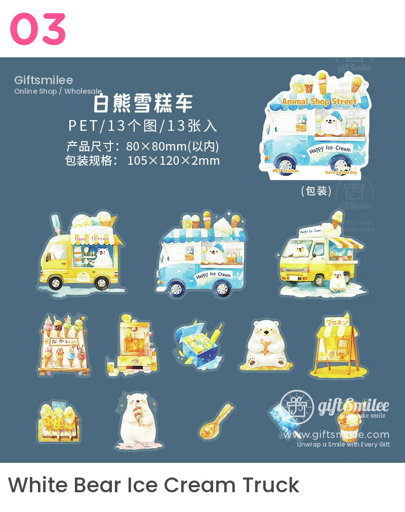 Garden Cozy Town Animals Stickers | KS-SA-4102