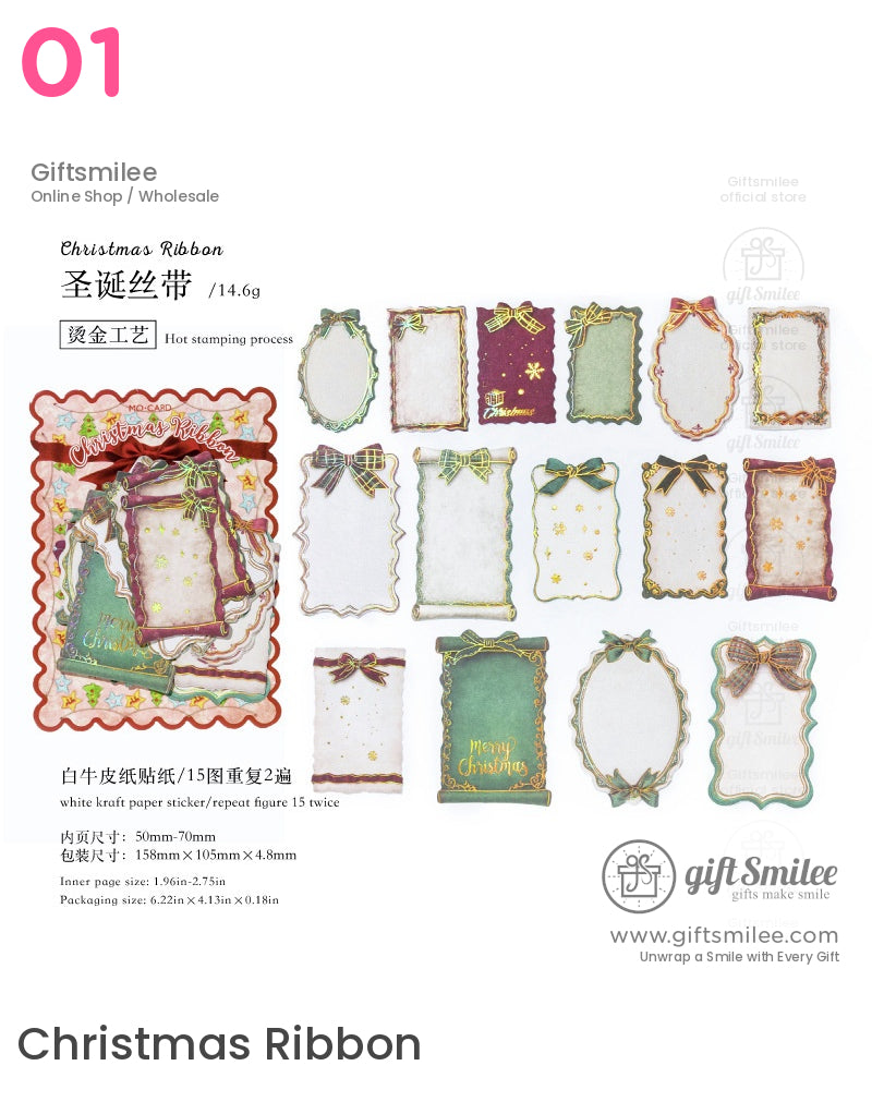Christmas Gift Tags Festive Sticker Packs | KS-SA-4103