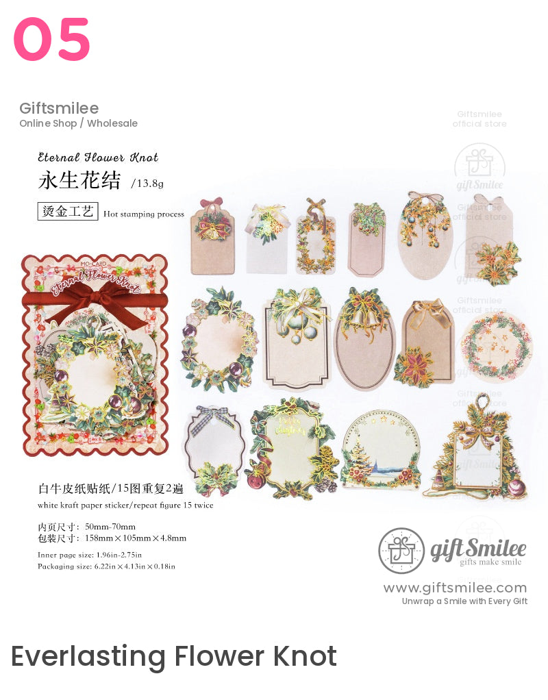 Christmas Gift Tags Festive Sticker Packs | KS-SA-4103