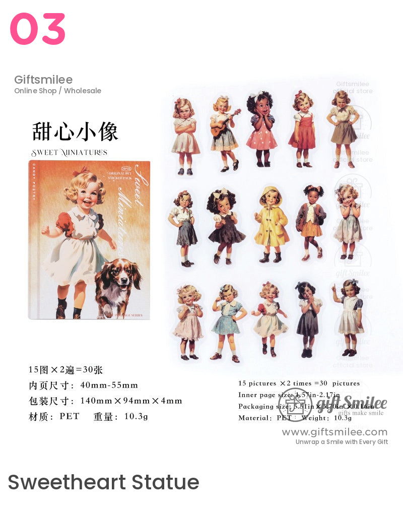 Nostalgic Victorian Illustration Sticker Packs | KS-SA-4104