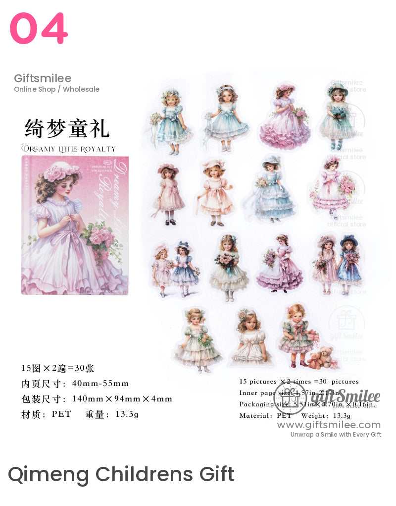 Nostalgic Victorian Illustration Sticker Packs | KS-SA-4104
