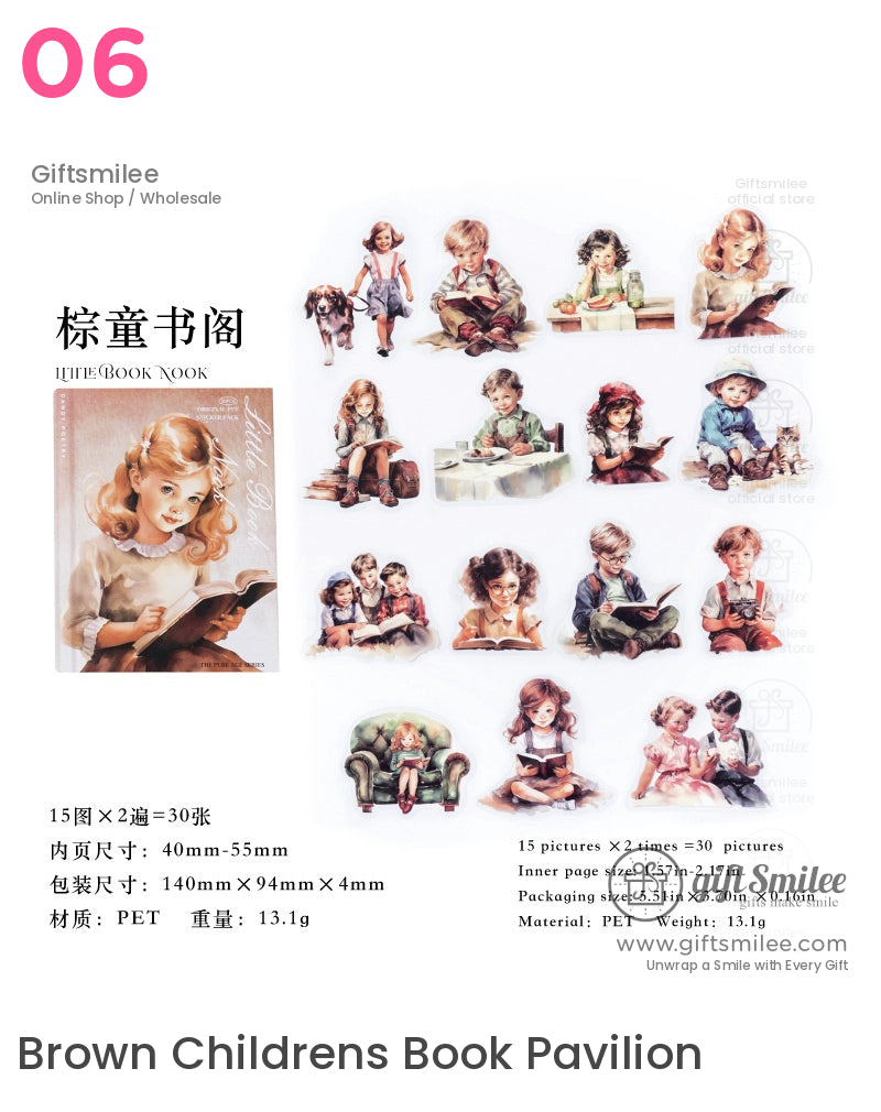 Nostalgic Victorian Illustration Sticker Packs | KS-SA-4104
