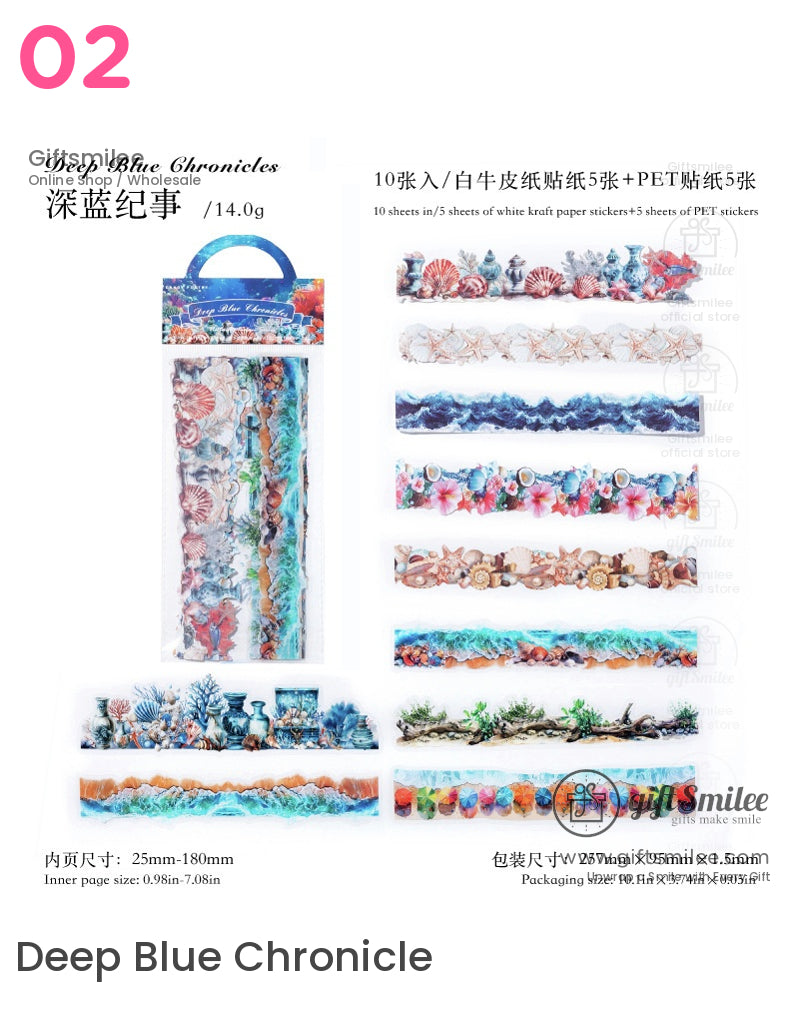 Garden Night Floral Landscape Sticker Packs | KS-SA-4105
