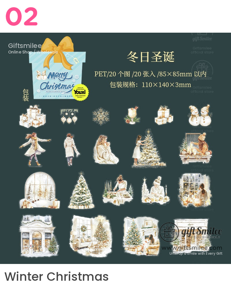 Christmas Snow Decor Scenery Sticker Set | KS-SA-4109