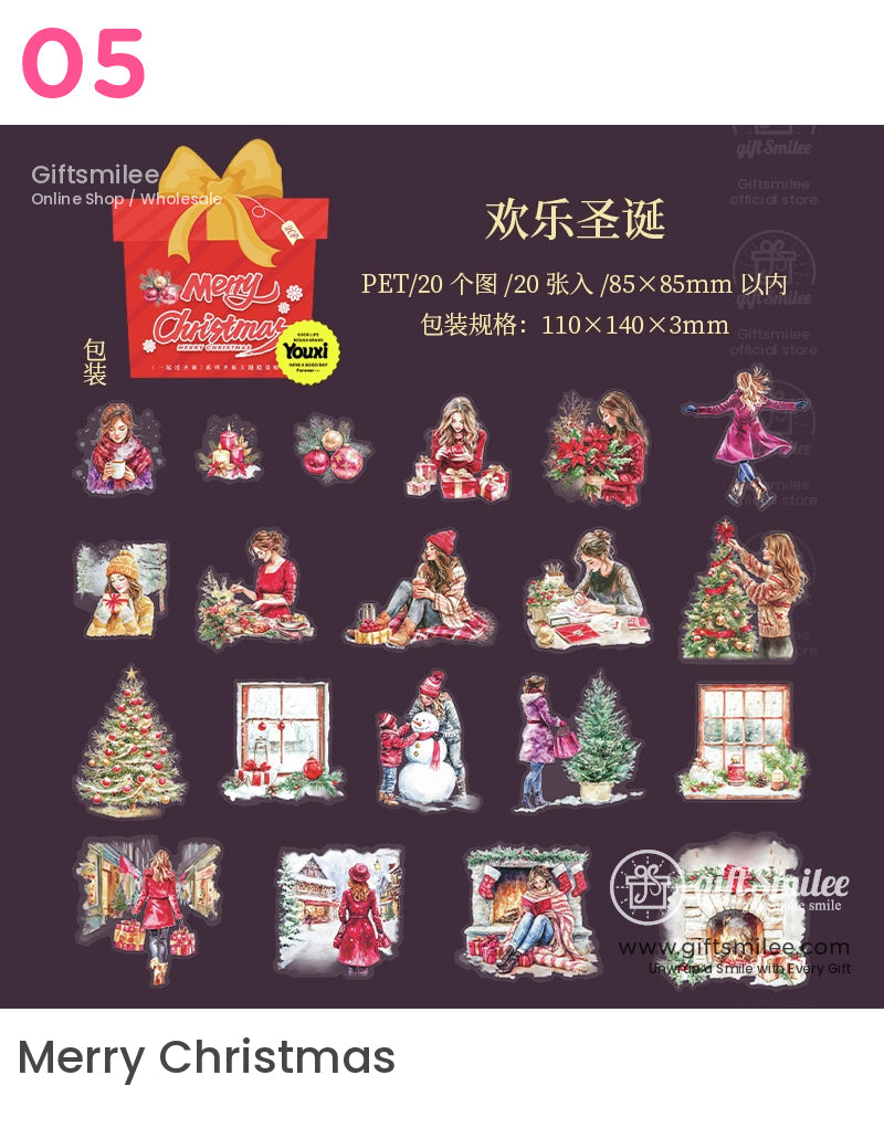 Christmas Snow Decor Scenery Sticker Set | KS-SA-4109