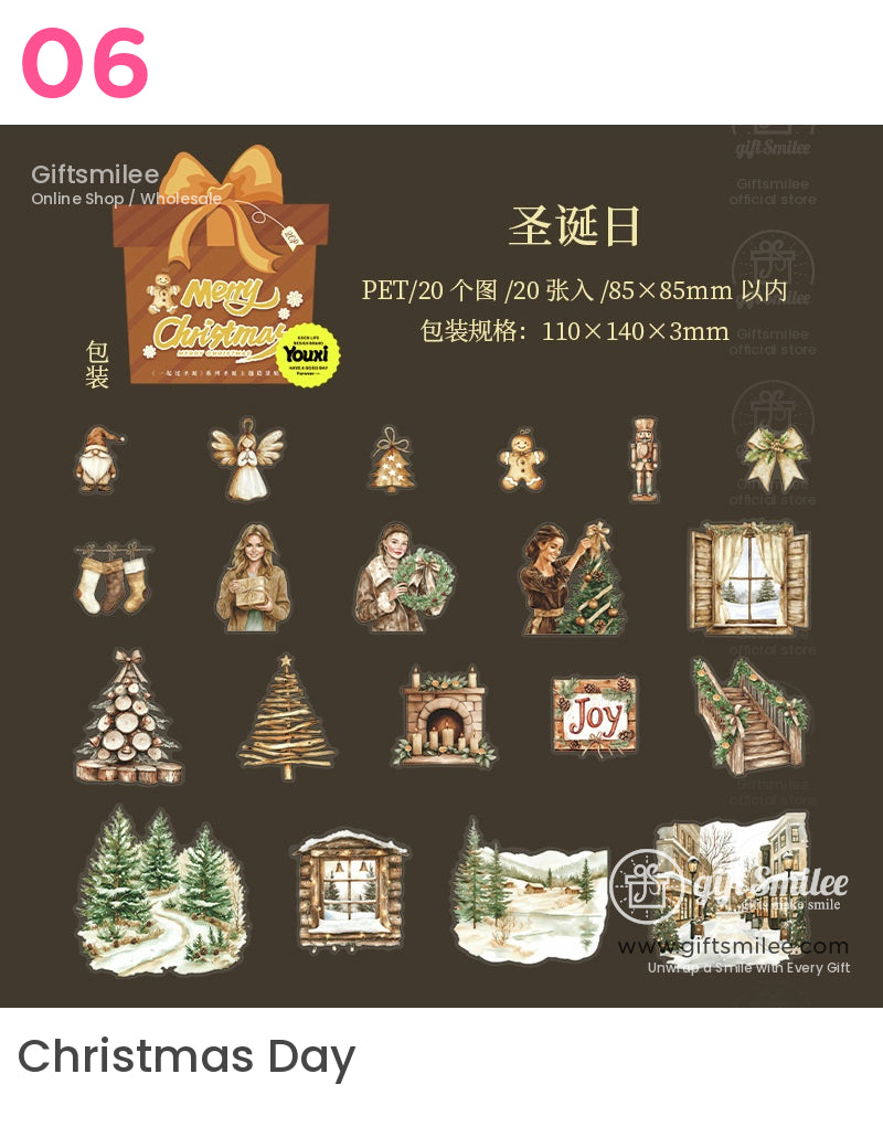Christmas Snow Decor Scenery Sticker Set | KS-SA-4109