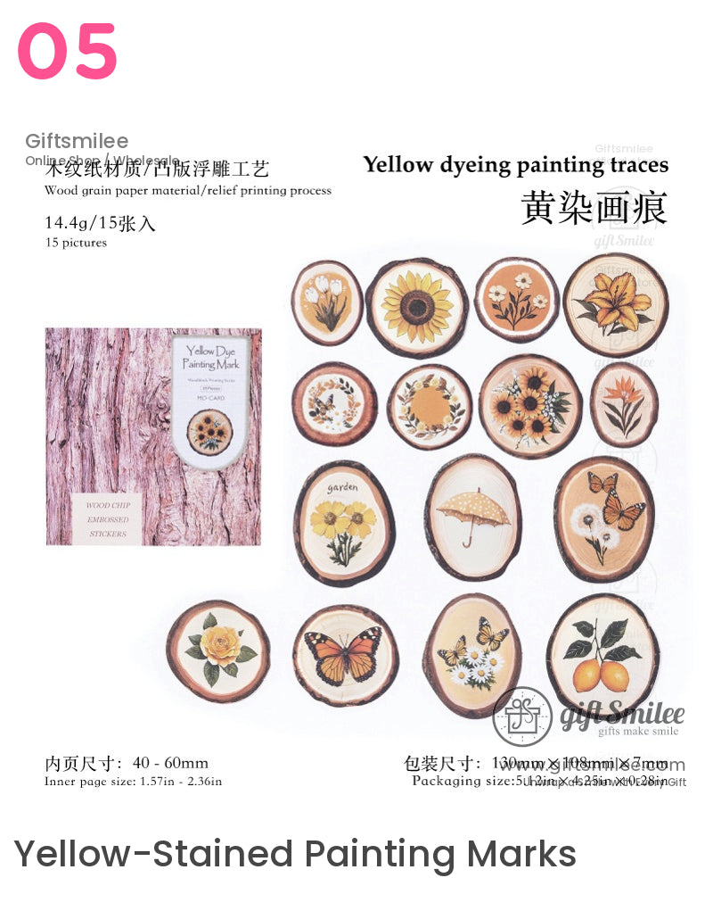Retro Embossed Embossed Sticker Pack | KS-SA-4110