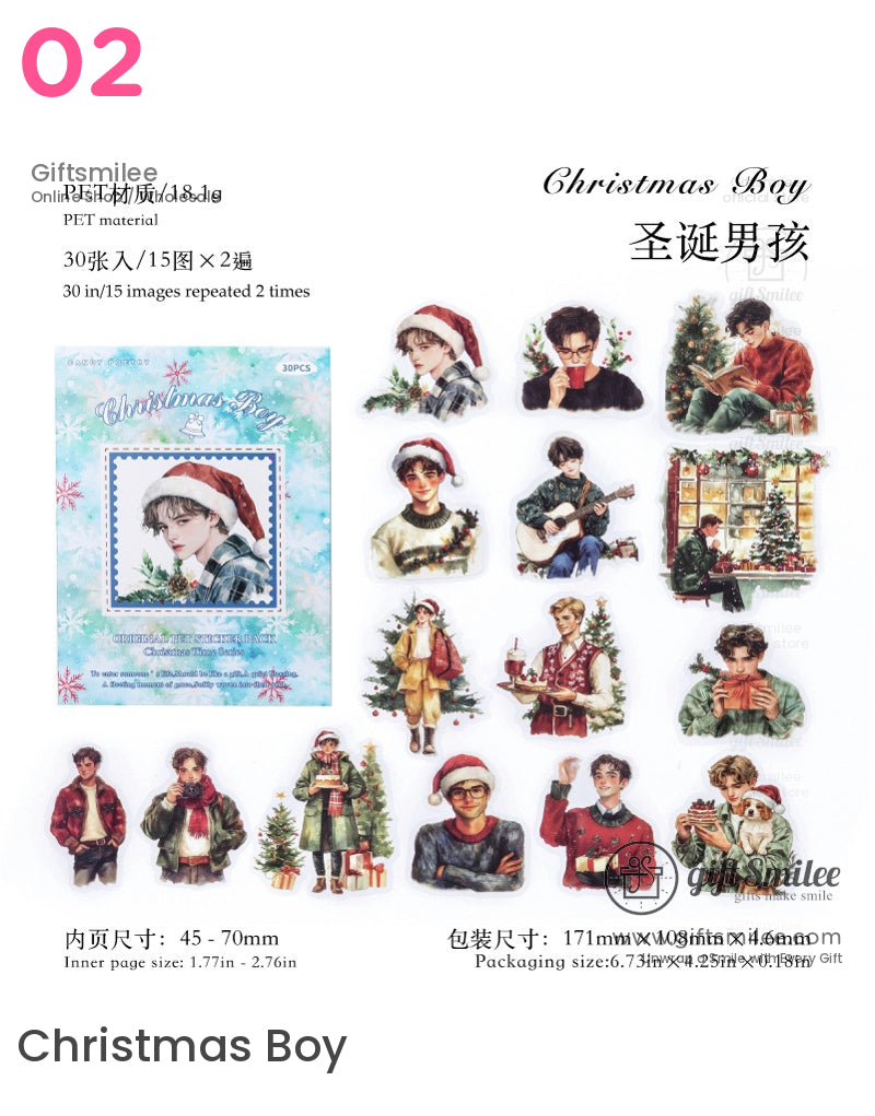 Christmas Scene Pet Sticker Pack | KS-SA-4114