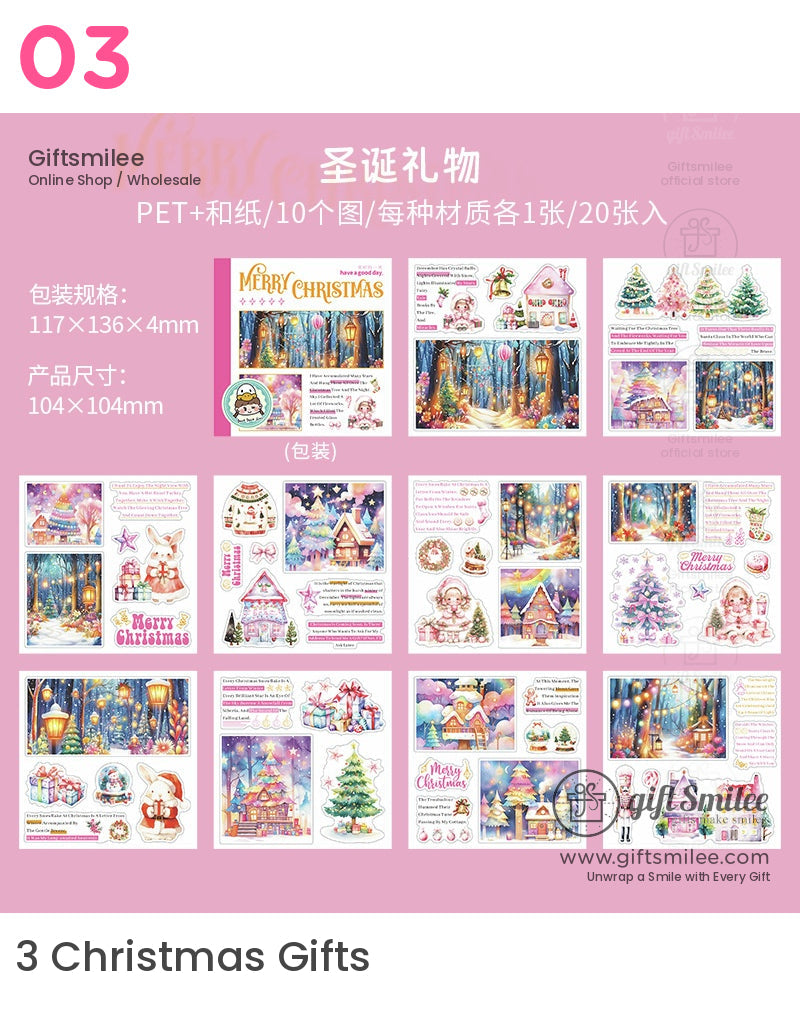 Christmas Mixed-Material Die-Cut Sticker Book | KS-SA-4117