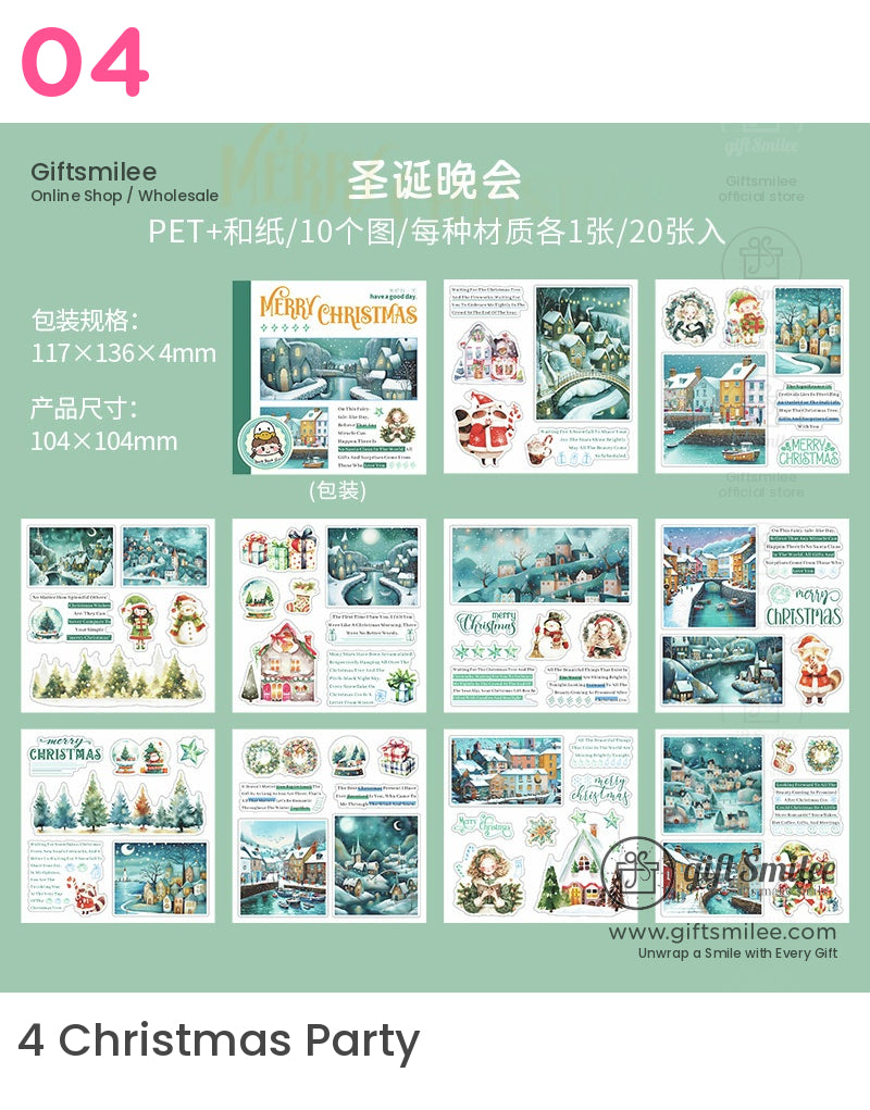 Christmas Mixed-Material Die-Cut Sticker Book | KS-SA-4117