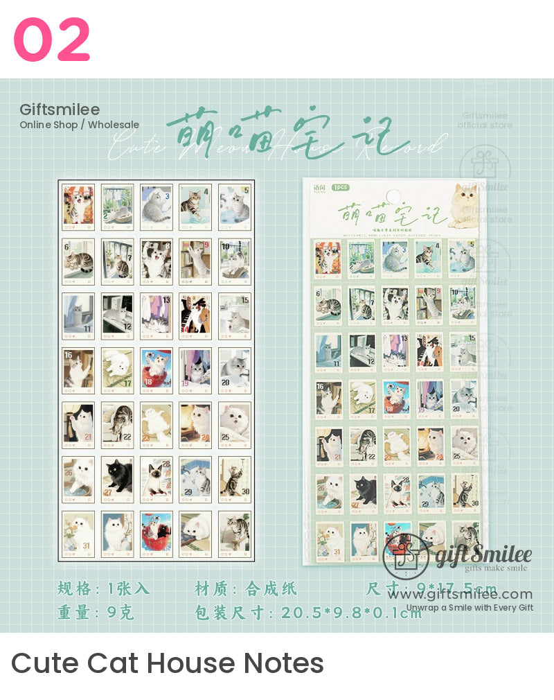 Miaoqu Daily Fun Funny Cat Stickers | KS-SA-4119