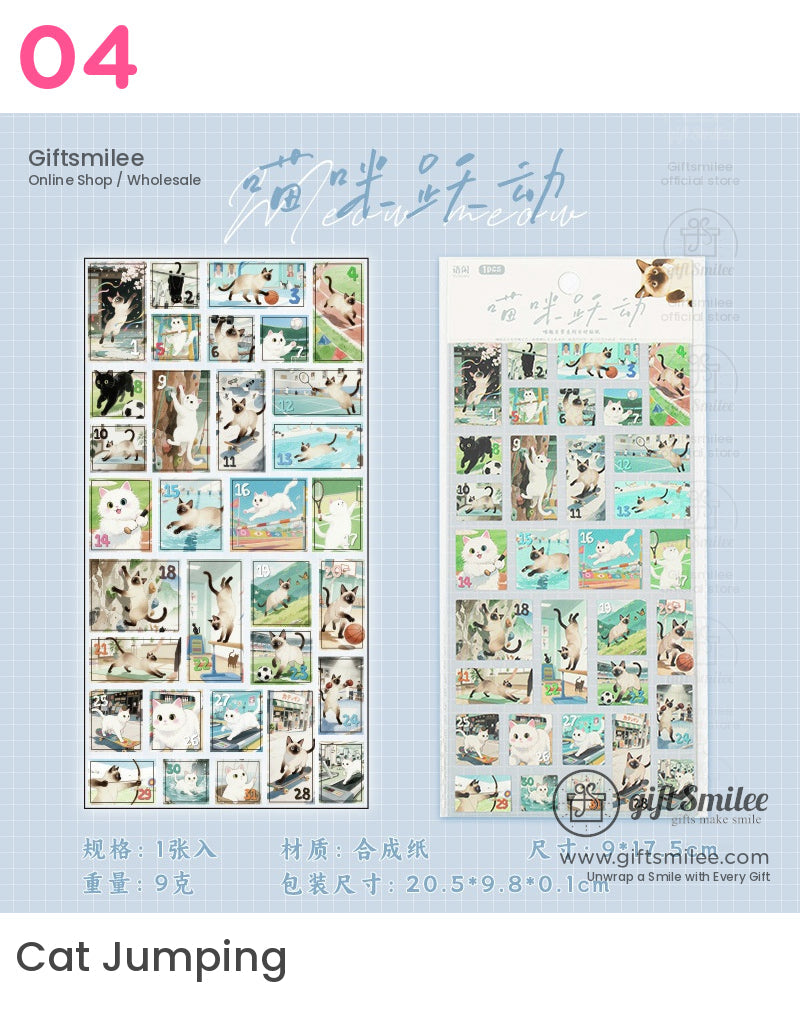Miaoqu Daily Fun Funny Cat Stickers | KS-SA-4119