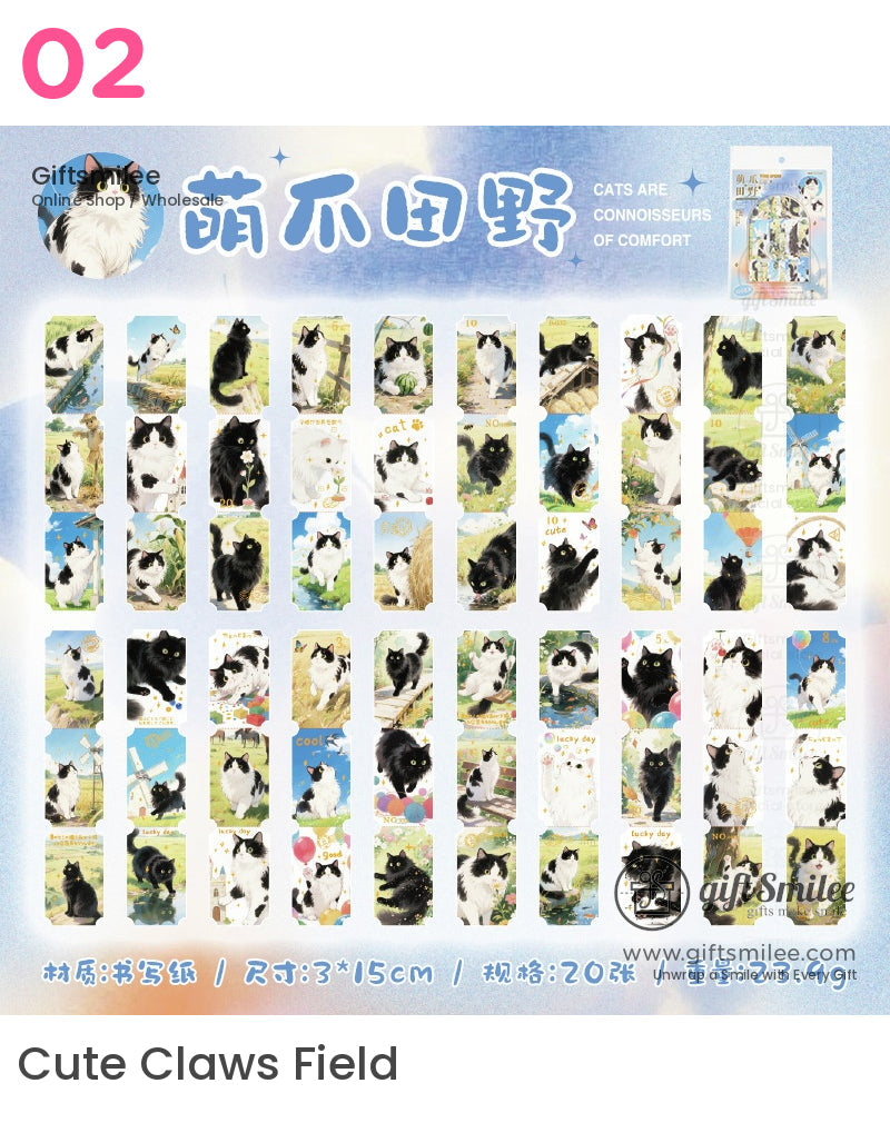 Cat Ticket Box Sticker Packs | KS-SA-4121