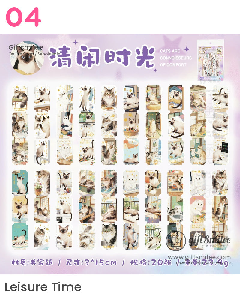 Cat Ticket Box Sticker Packs | KS-SA-4121