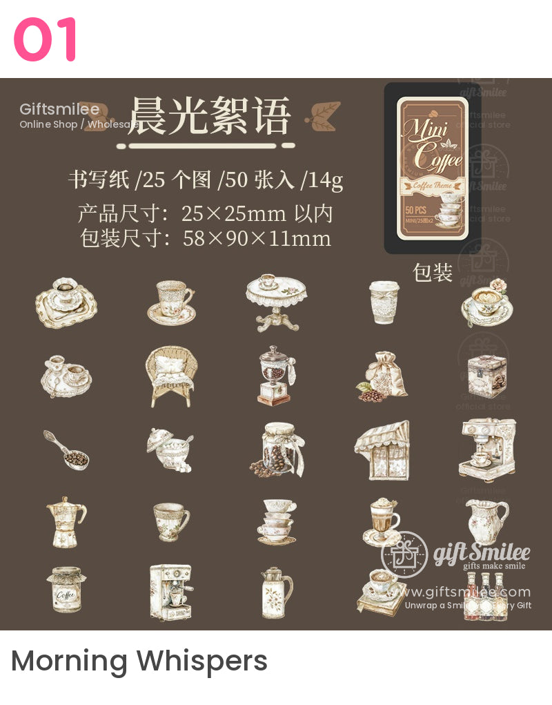 Mini Coffee Stickers | KS-SA-4127
