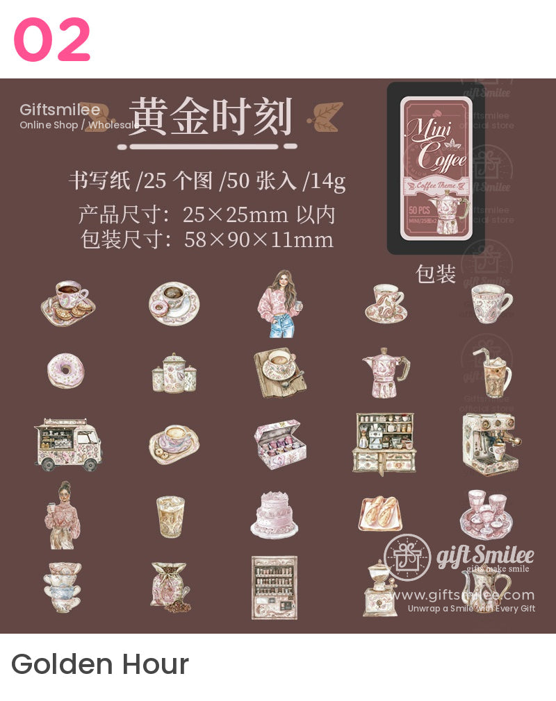 Mini Coffee Stickers | KS-SA-4127
