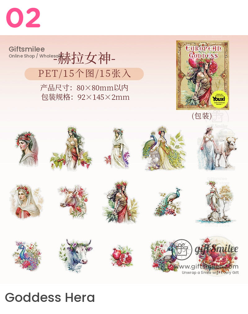 European Goddesses Sticker Packs | KS-SA-4138