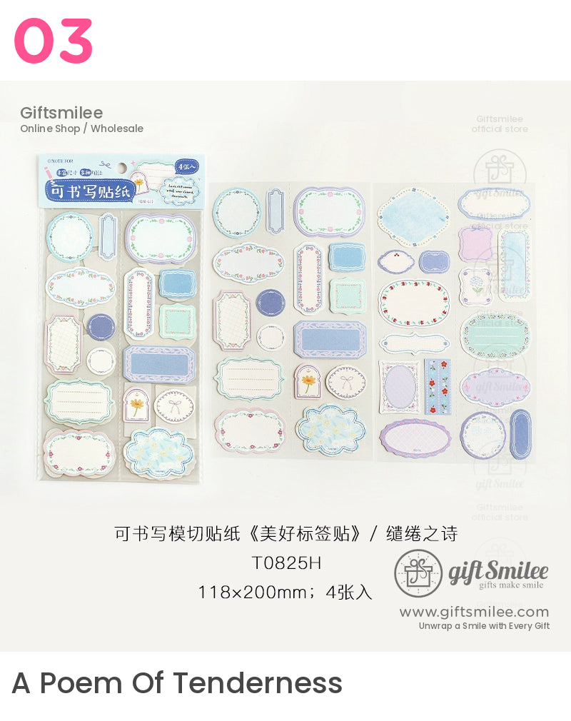 Beautiful Labels Stickers | KS-SA-4141